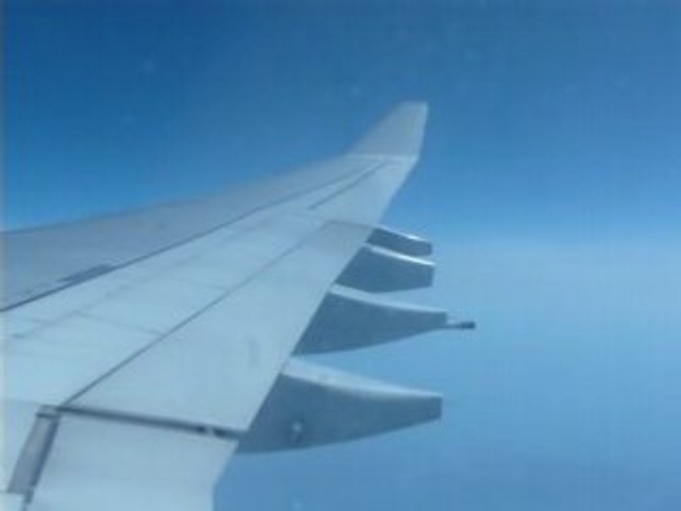 Pendant le vol pas loin avant la Russie