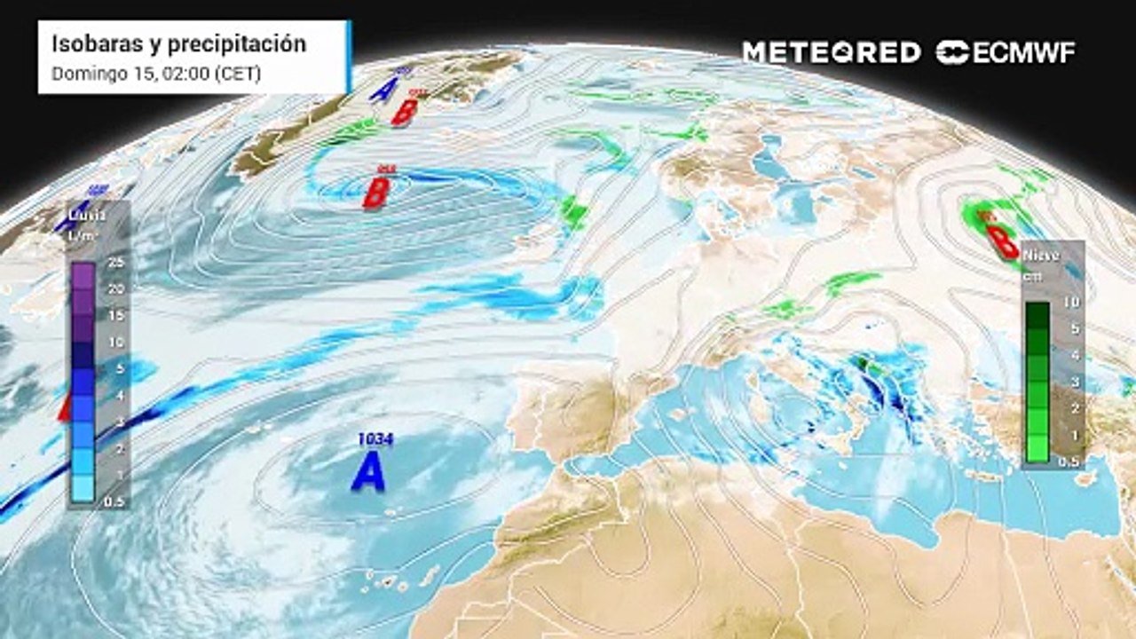 A pesar del anticiclón, seguirá lloviendo persistentemente en el Cantábrico