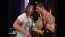 Triple H & Batista backstage reunion! - Unforgiven 2007 16/9/07