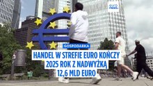 Strefa euro kończy 2025 rok z niespodziewaną nadwyżką handlową 12,6 mld euro