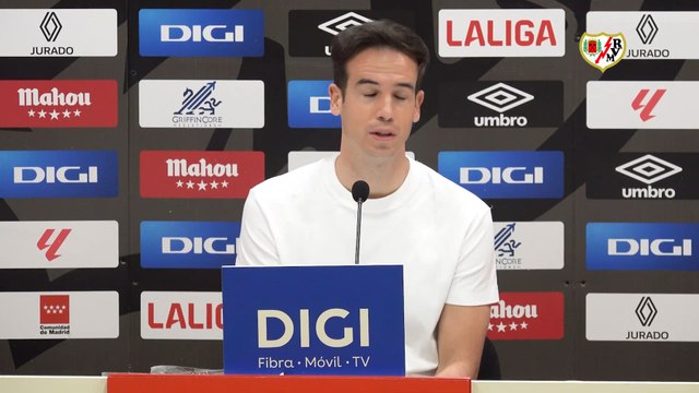 RUEDA de PRENSA de ÍÑIGO PÉREZ antes del RAYO VALLECANO vs ATLÉTICO de MADRID