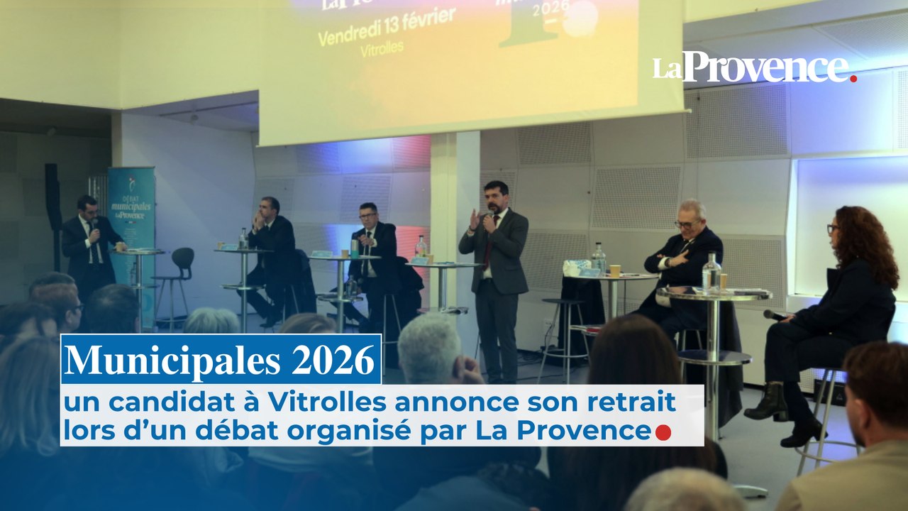 Municipales 2026 : un candidat à Vitrolles annonce son retrait lors d’un débat