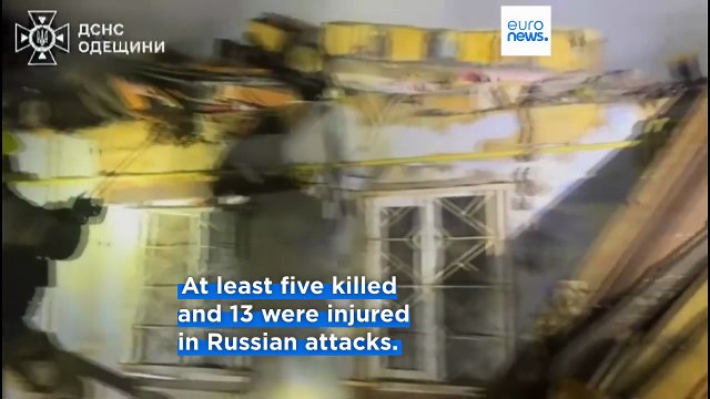 Massive Russian drone and missile attacks kill five Ukranians right before Munich summit