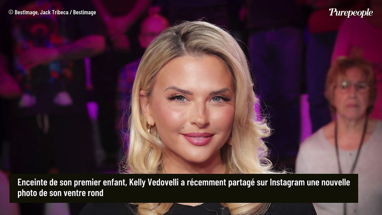 Kelly Vedovelli enceinte de son premier enfant : après l'annonce de sa grossesse, elle partage une nouvelle photo de son ventre arrondi