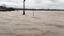 Inondations en Gironde : la crue à Hure, près de La Réole