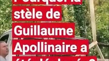 Déplacement de la stèle Apollinaire
