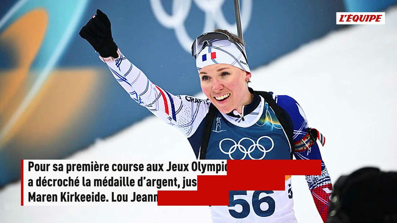 Deux nouvelles médailles pour la France : Océane Michelon en argent et Lou Jeanmonnot en bronze sur le sprint - Biathlon - JO