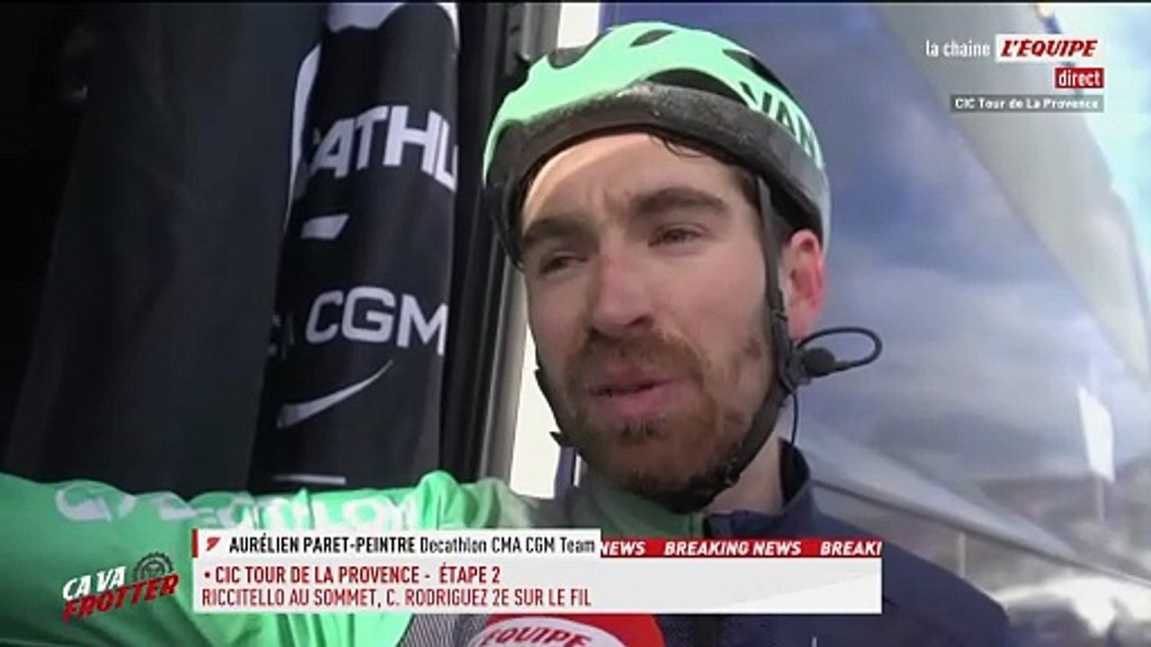 Paret-Peintre : « On a fait une belle course d'équipe » - Cyclisme - Tour de la Provence