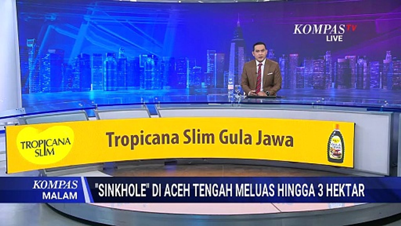 Pantauan Udara Sinkhole di Aceh Tengah Bergerak Aktif, Meluas Hingga 3 Hektare | KOMPAS MALAM