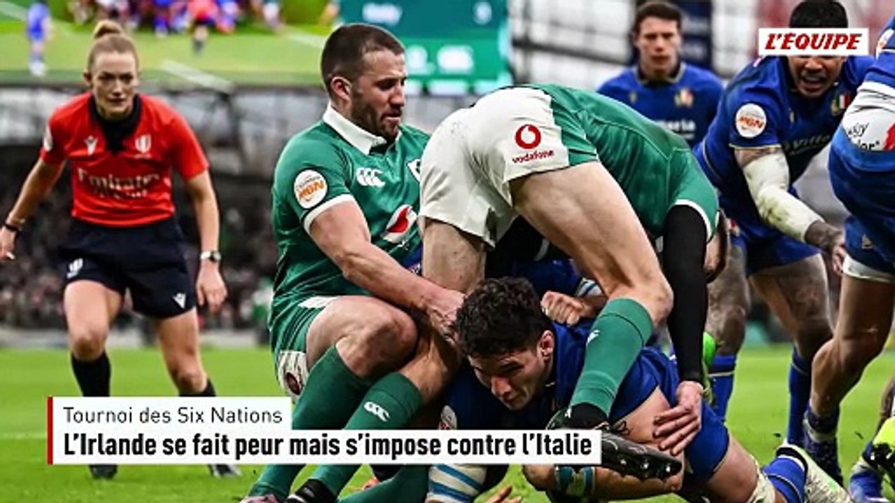 Après sa défaite contre la France, l'Irlande se fait peur mais s'impose contre l'Italie pour son deuxième match - Rugby - Tournoi des 6 Nations