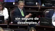 El discurso de Bullrich durante el tratamiento de la reforma laboral