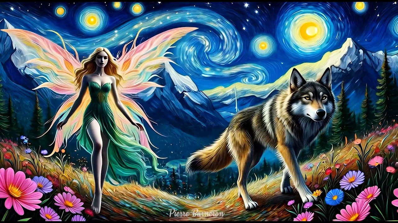 une fée rencontre un loup