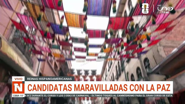 CANDIDATAS AL REINA HISPANOAMERICANA DISFRUTAN DEL CARNAVAL DE ORURO