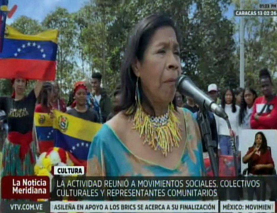 Representantes afrodescendientes realizan ceremonia cultural por la libertad del Pdte. Maduro