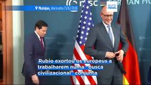 Rubio apela à Europa para que salve o Ocidente alinhando-se com os EUA