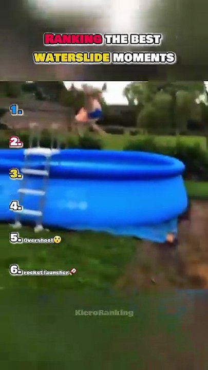 Ranking the best waterslide moments 🎢#waterslides#funnymoments#shorts