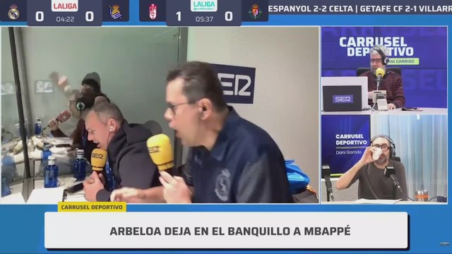 RONCERO y el gol de GONZALO que abre el marcador en el BERNABÉU para el REAL MADRID 1-0 REAL SOCIEDAD