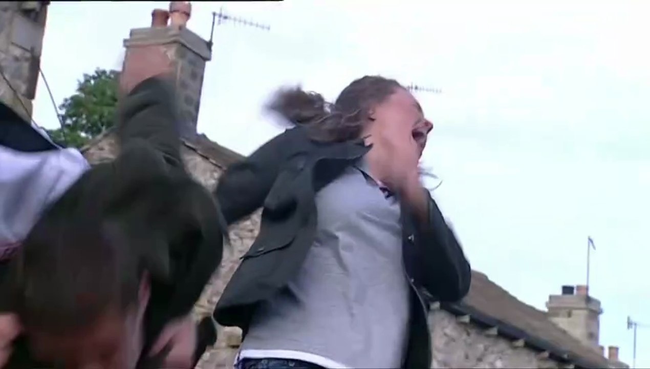 Emmerdale Scott Windsor Punches Paddy Kirk & Dawn Woods 23rd September 2005