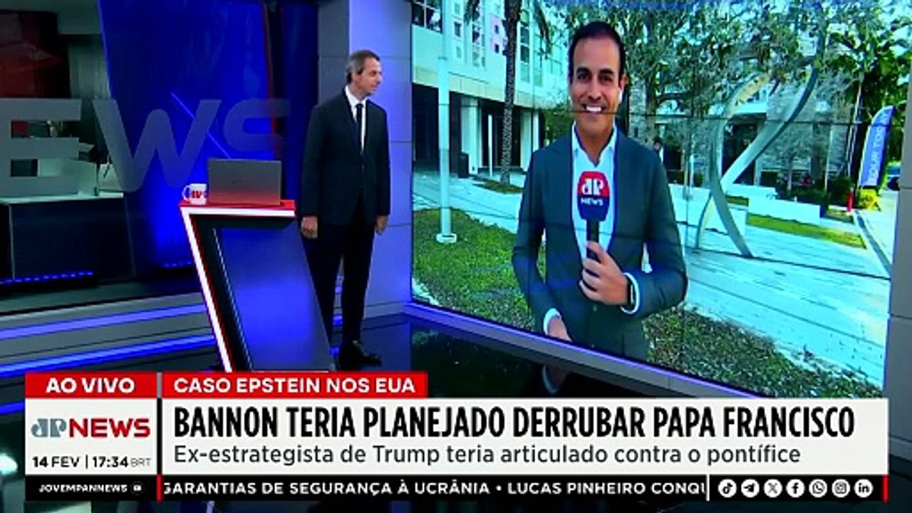 Caso Epstein: Bannon teria planejado derrubar Papa Francisco | JP Internacional