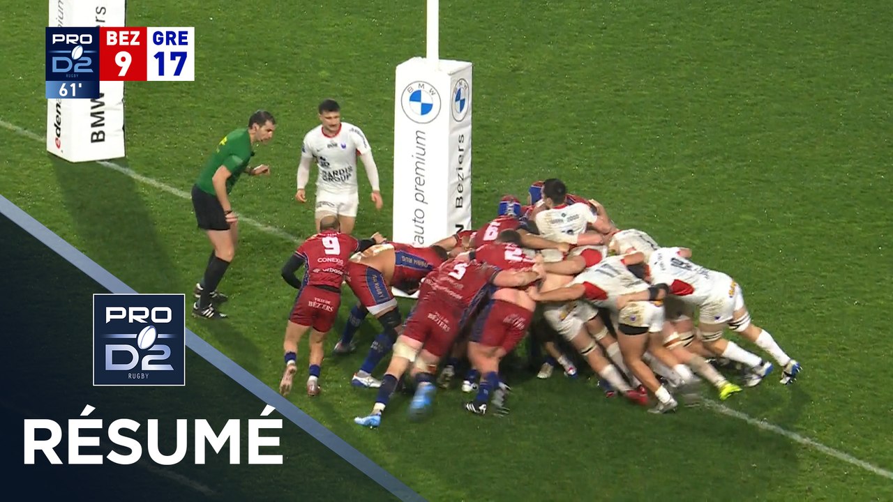 PRO D2 Saison 2025-2026 J20 - Résumé AS Béziers Hérault - FC Grenoble Rugby