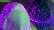 New RGB 7 Color Flashing Led Fiber Optic Hat