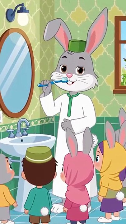 Safai Nisf Imaan Hai | Bunny Teacher Ne Bachon Ko Brush Karna Sikhaya  | Islamic Cartoon for Kids