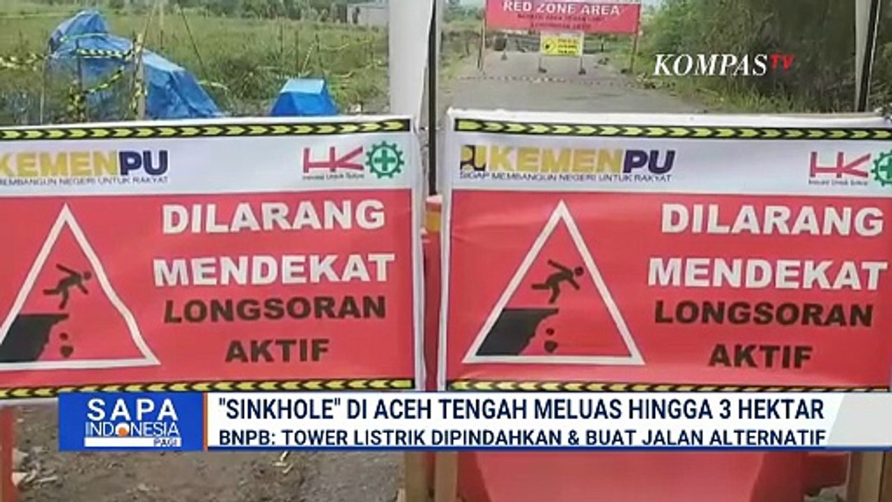 Meluas! Begini Pantauan Udara Sinkhole di Aceh Tengah yang Capai 3 Hektar