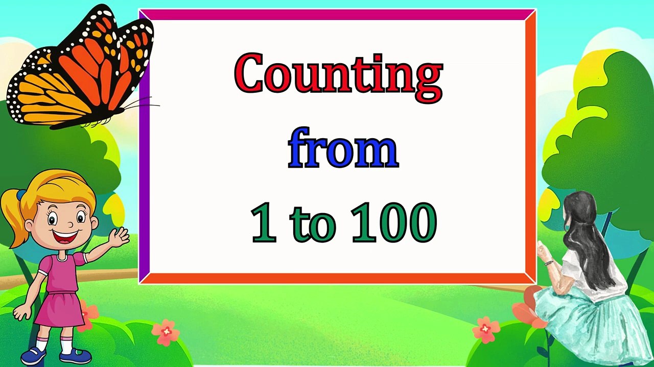 Counting in Numbers 1 to 100 for Class 1 _ Learn Ginti 1–100 in numbers