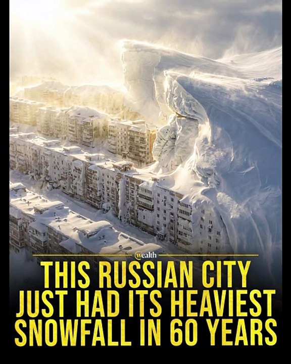 THIS RUSSIAN CITY JUST HAD ITS HEAVIEST SNOWFALL IN 60 YEARS #shorts