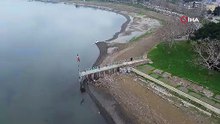 Marmara'nın en büyük gölü İznik Gölü'nde endişe veren görüntü