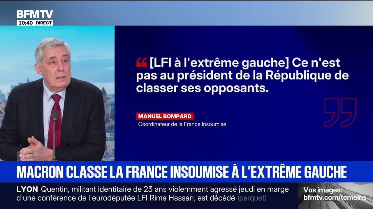 LFI classé à l'extrême gauche: "Ce qui est invraisemblable à mes yeux, c'est qu'une autorité administrative étiquette, de son propre chef, des partis politiques", estime Henri Guaino