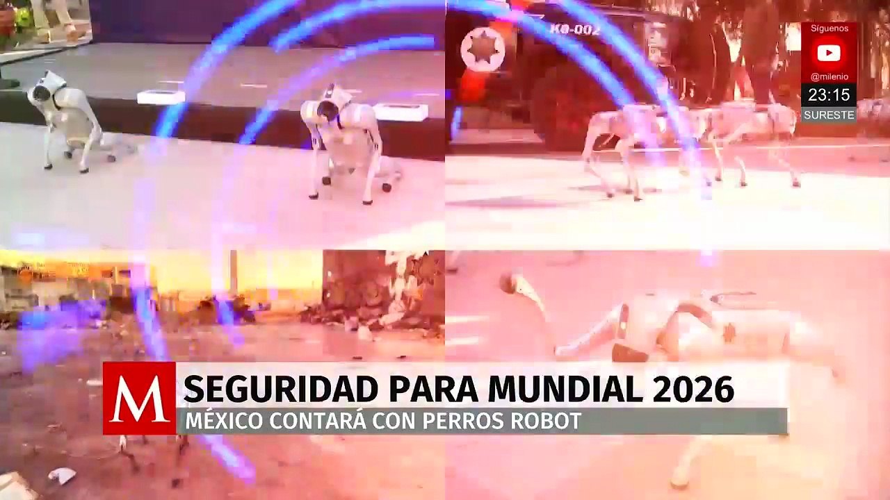 Nuevo León presenta perros robot para seguridad rumbo al Mundial 2026