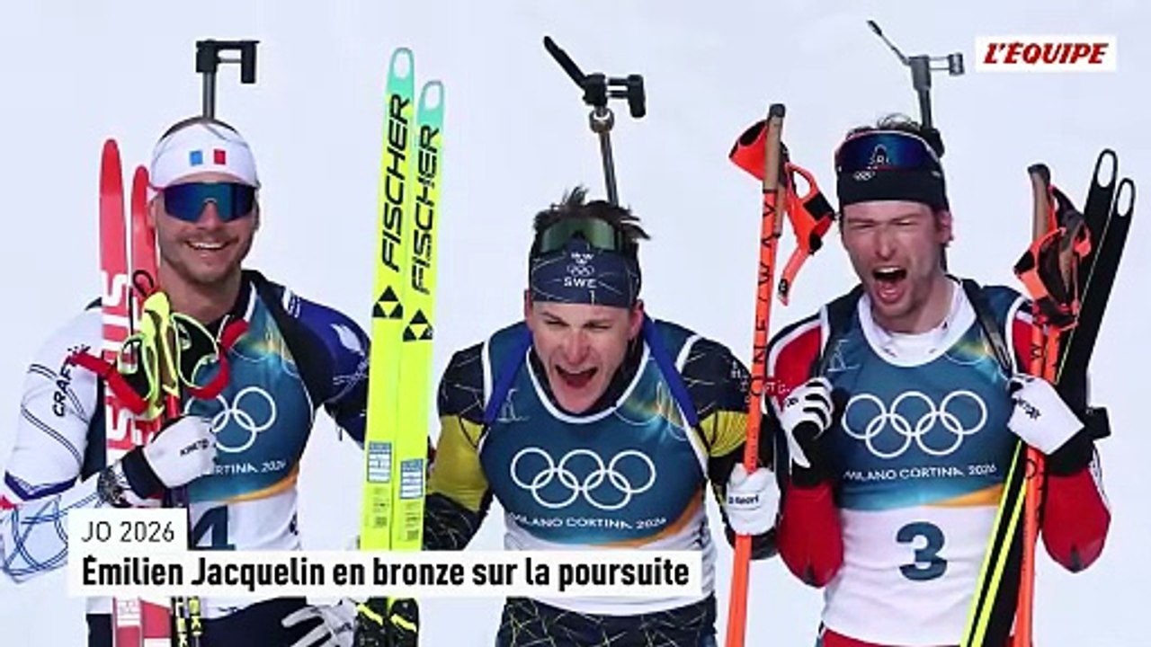 En bronze sur la poursuite, Émilien Jacquelin décroche sa première médaille olympique individuelle - JO 2026 - Biathlon (H)