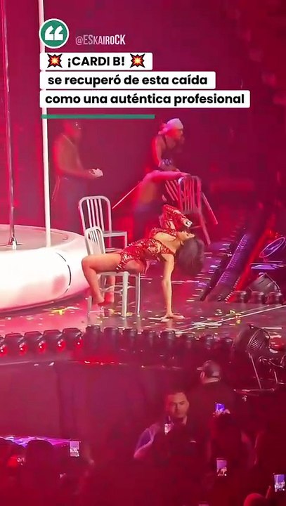 💥 ¡CARDI B! 💥 se recuperó de esta caída como una auténtica profesional.