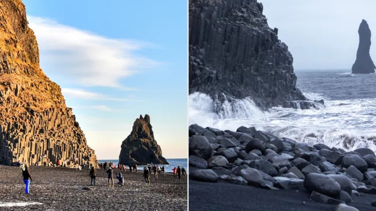 Reynisfjara travolta dall’Atlantico, la spiaggia nera d’Islanda cancellata dalle mareggiate: com'era, com'è