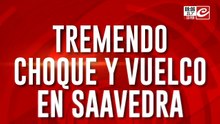 Choque y vuelco en Saavedra: hay al menos 5 heridos