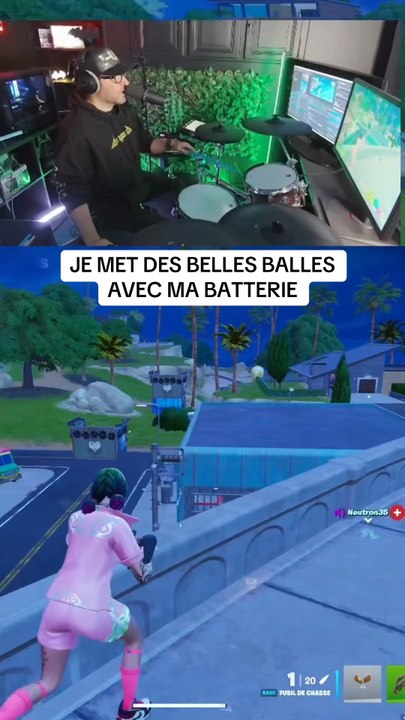 Des belles balles de snip sur Fortnite à la batterie.