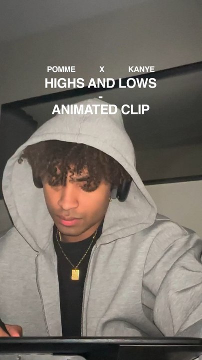 Animation du morceau « Highs and Lows » de Ye🐻, qui a fuitéavec un extrait vocal de Pomme🍏Même si ce n'est pas officiel, le morceau est tout simplement trop bon pour passer à côté !