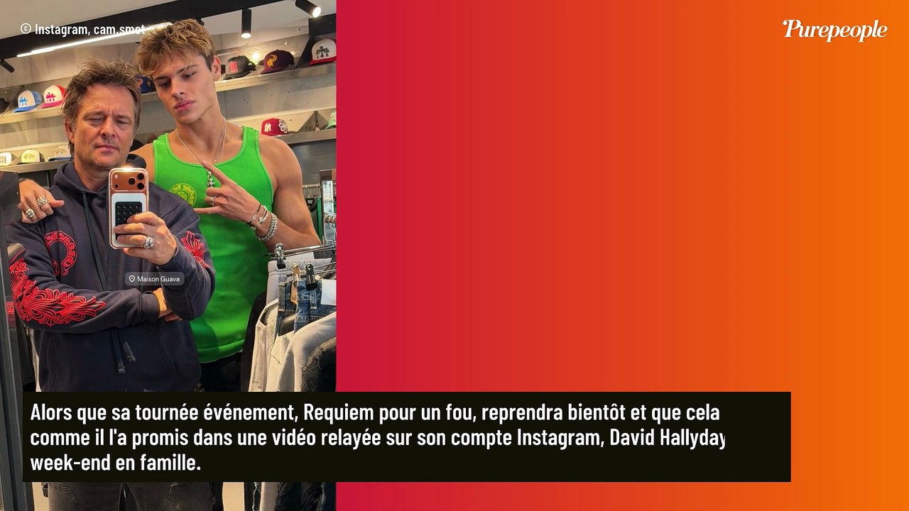 Week-end en famille pour David Hallyday et sa femme Alexandra issue d'une grande dynastie : leur fils Cameron Smet partage des images
