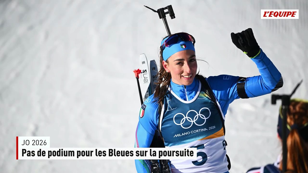Jeanmonnot 4e, Michelon 5e : pas de podium pour les Françaises sur la poursuite, remportée par Vittozzi - JO 2026 - Biathlon (F)