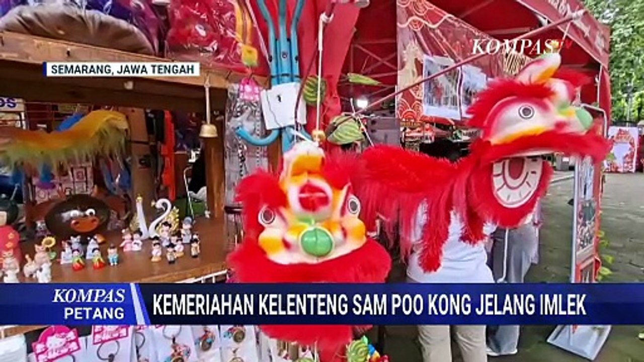 Momen Gibran Tinjau Persiapan Imlek di Klenteng Sam Poo Kong Semarang