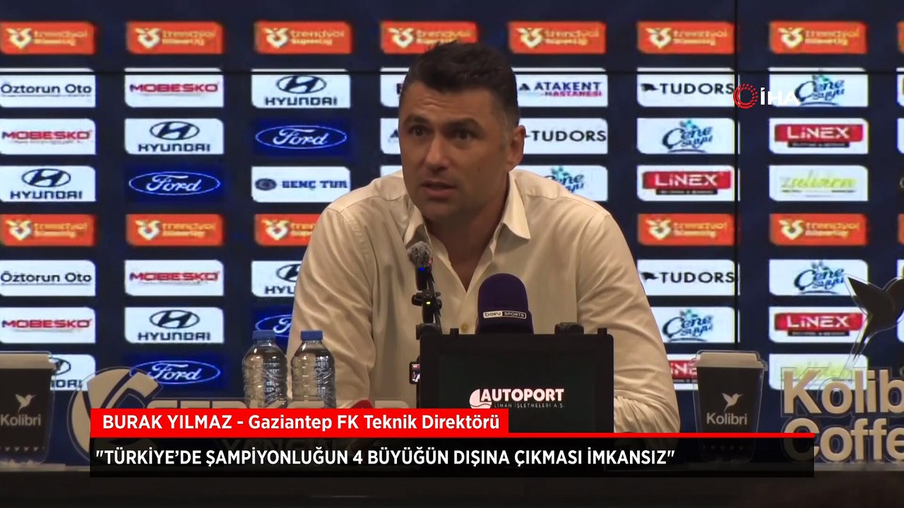 Gaziantep FK Teknik Direktörü Burak Yılmaz'dan hakem tepkisi: Facia!