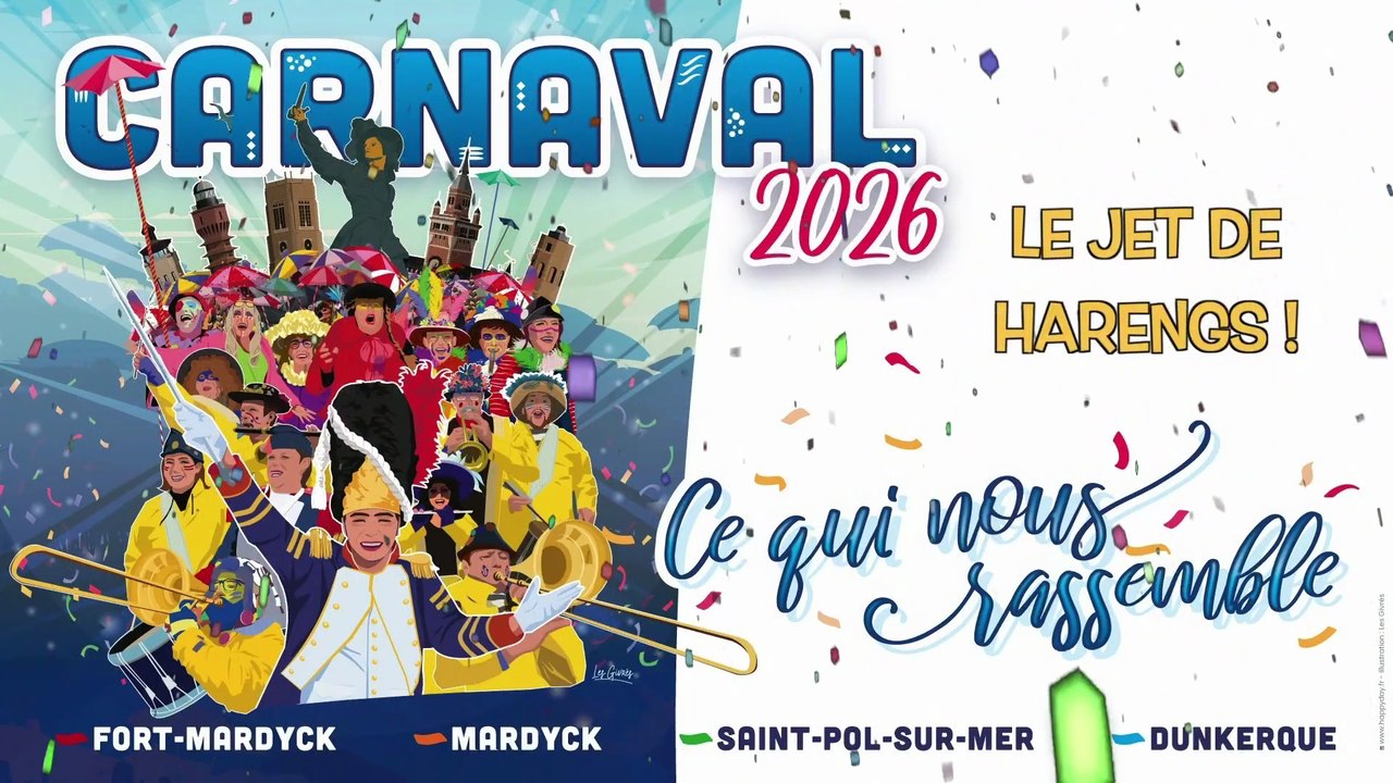 Replay  : Le jet de harengs du carnaval de Dunkerque 2026 !