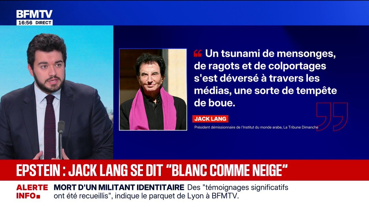 "Un tsunami de mensonges": Jack Lang a de nouveau démenti ce samedi les accusations qui pèsent contre lui concernant ses liens avec le pédocriminel américain Jeffrey Epstein