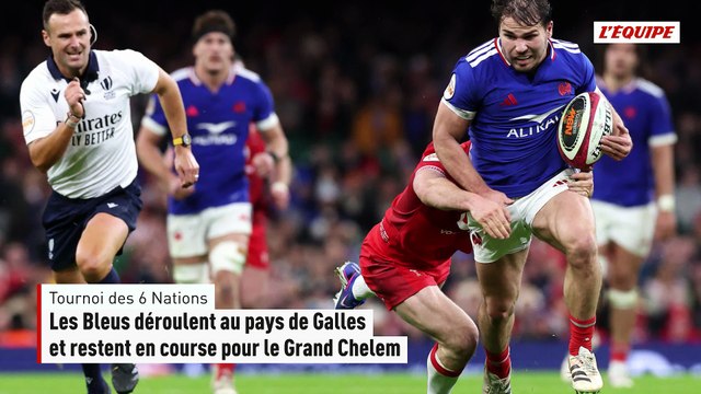 Les Bleus déroulent au pays de Galles et restent en course pour le Grand Chelem - Rugby - Tournoi des 6 Nations