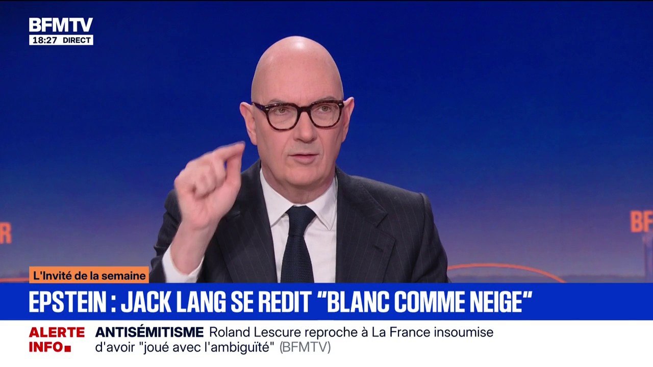 Affaire Epstein: "Bercy travaille", assure Roland Lescure, ministre de l'Économie