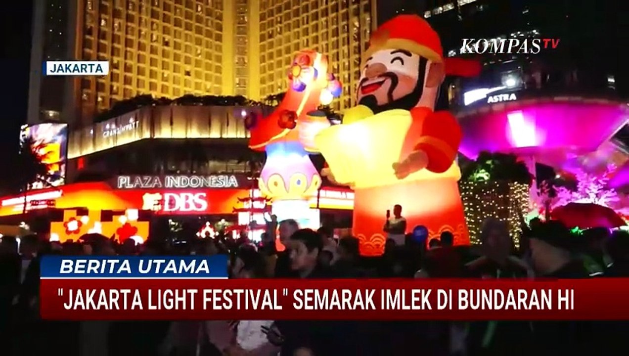 Meriah! Jakarta Light Festival Hadirkan Nuansa Imlek Spektakuler di Bundaran HI | BERUT