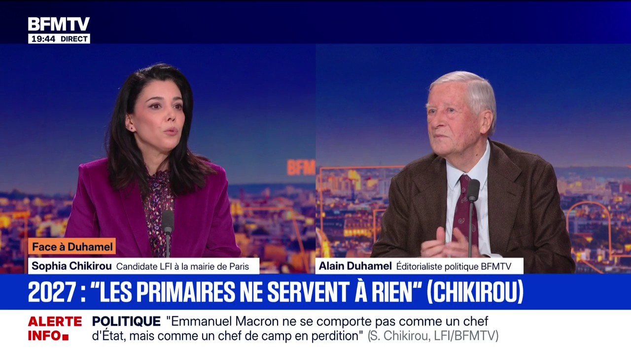 Présidentielle 2027: "Les primaires ne servent à rien", explique Sophia Chikirou, candidate LFI à la mairie de Paris
