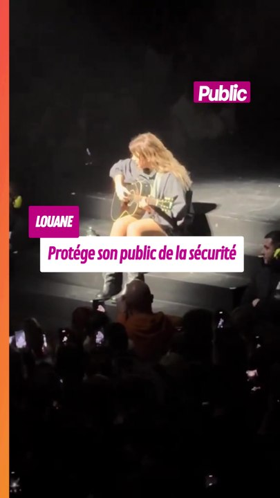 Zénith de Lille, ce 12 février, Louane s'adresse à un agent de sécurité : "