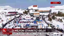 Erciyes Kayak Merkezi, 3 milyon ziyaretçiyi ağırladı